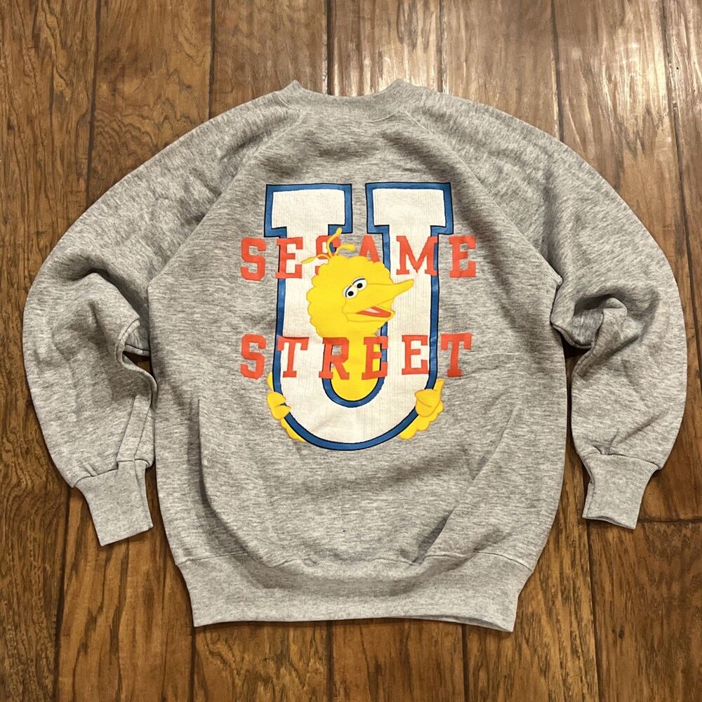 NWOT! Vintage 80s Ultra Sweats Sesame Street U Big Bird Sweatshirt - Men’s XL
